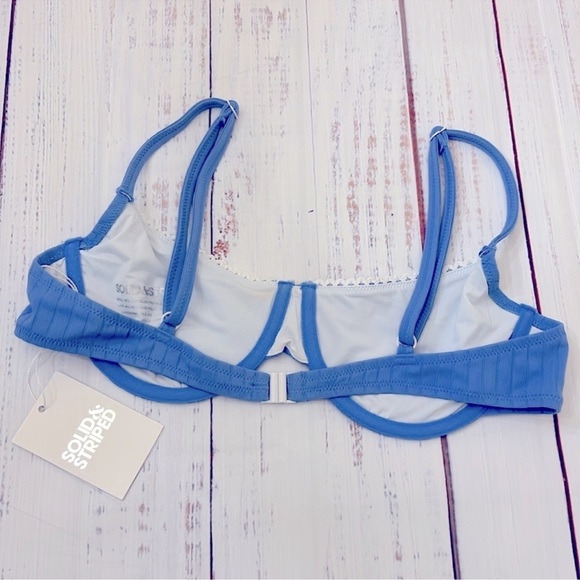 NWT Solid & Striped
Daphne Luxe Ribbed Bikini Top Marina Blue - Picture 5 of 5